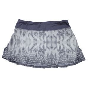 Lululemon Snowy Owl Magnum Gray Ghost Run Speed Skirt Skort Tennis Golf sz 6
